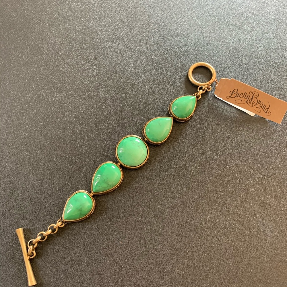 LUCKY BRAND GREENSTONE BRACELET